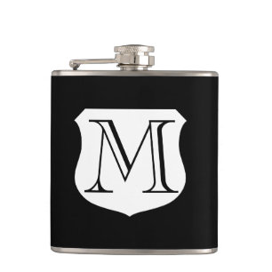Monogram drink flask personalizable gift for men