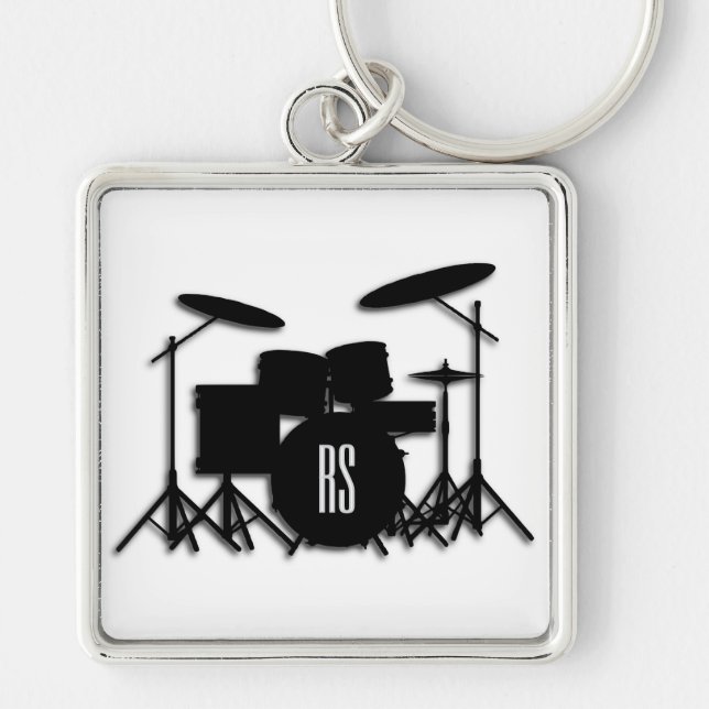 Monogram Drum Set Keychain (Front)