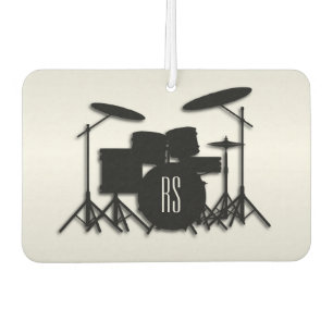 Monogram Drum Set Silver Air Freshener