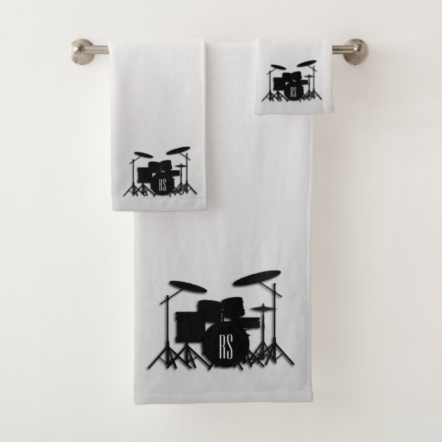 Monogram Drum Set Silver Case-Mate iPhone Case (Insitu)
