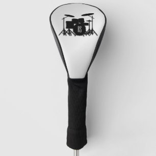 Monogram Drum Set Silver Golf Head Cover