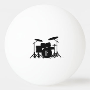 Monogram Drum Set Silver Ping Pong Ball