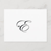 Monogram E Black