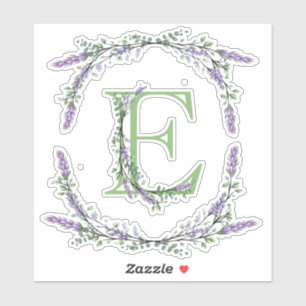 Monogram E Lavender Eucalyptus