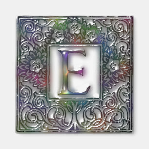 Monogram E Magnet