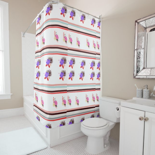 Monogram Elegant Chic Floral and striped (In Situ)