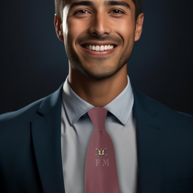 Monogram Elegant Dragonfly Neck Tie (Creator Uploaded)