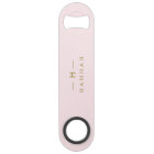 Monogram Elegant Minimal Blush Pink and Gold