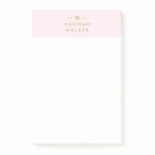 Monogram Elegant Minimal Blush Pink and Gold