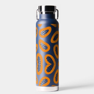 Monogram Elegant Papaya Pattern  Water Bottle