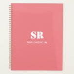 Monogram Elegant Pink Minimal Planner<br><div class="desc">Stay organized and stylish with this Monogram Elegant Pink Minimal Planner. With its sleek and sophisticated design, this planner features a soft pink cover adorned with a minimalist monogram. The monthly and weekly layouts provide ample space for you to plan your schedule, set goals, and jot down important reminders. The...</div>