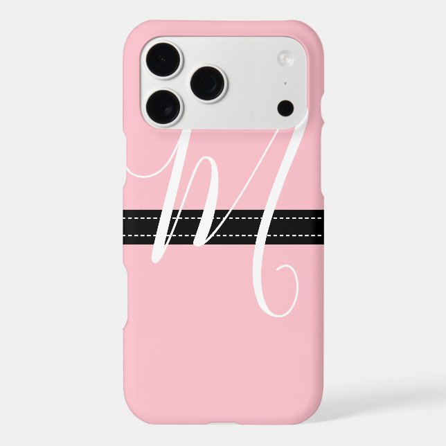 Monogram Elegant Pink Solid Colour (Back)