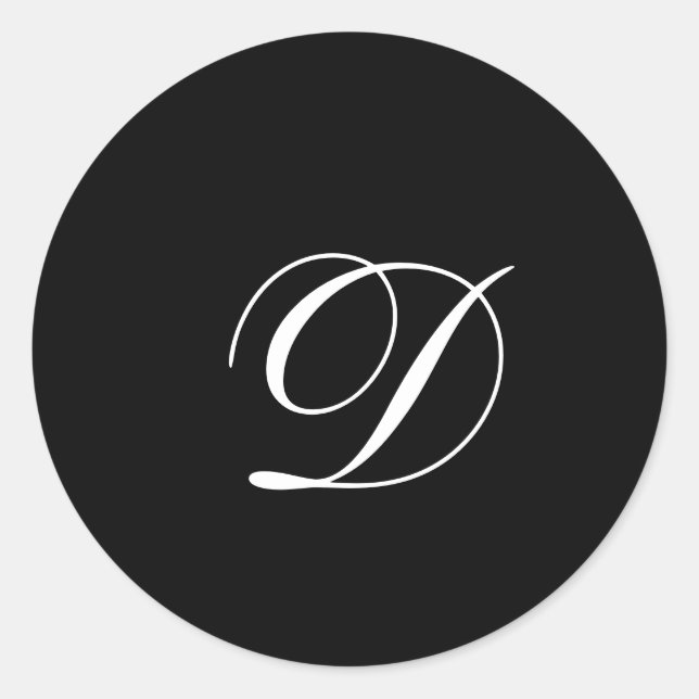 Monogram English Vivace Style Envelope Seal (Front)