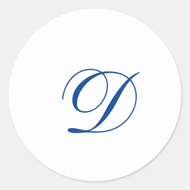 Monogram English Vivace Style Envelope Seal (Front)