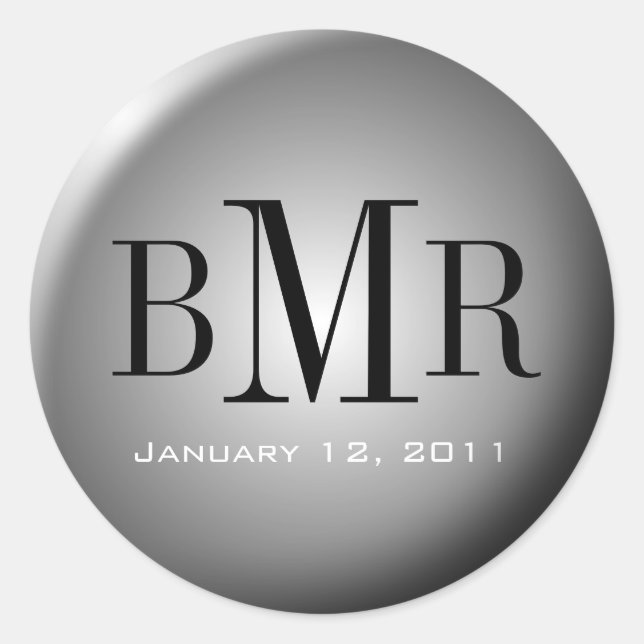 Monogram Envelope Seal :: Silver (Front)