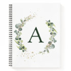 Monogram Eucalyptus Green White Botanical