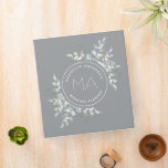 Monogram Eucalyptus Wedding Planner Binder<br><div class="desc">This beautiful watercolor eucalyptus design can be personalized with your monogram initials,  name and purpose.</div>