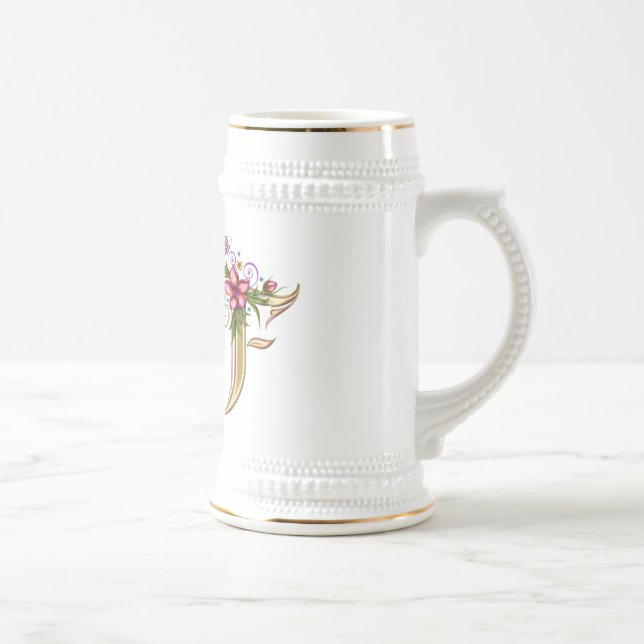 Monogram F Gift  Mug (Right)
