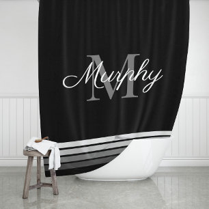 Monogram Family Name Modern Elegant Letter Initial