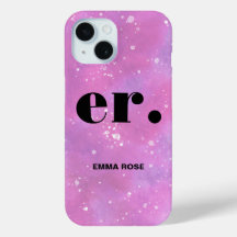 Monogram fantasy watercolor Stylish Modern Minimal