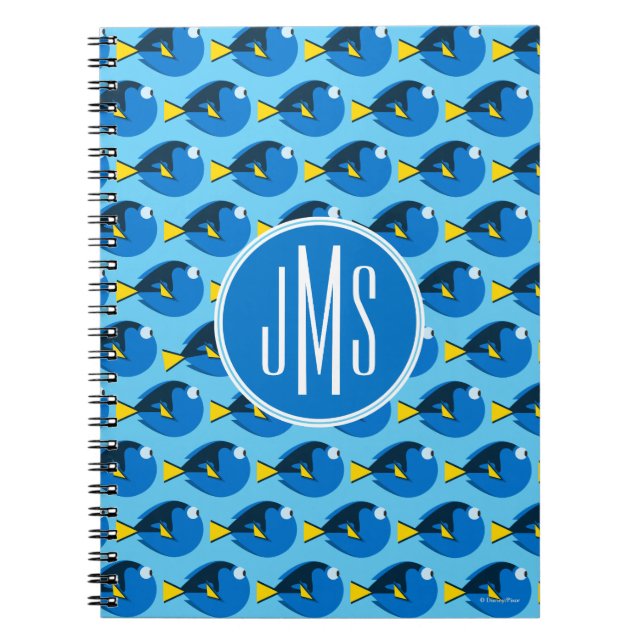 Monogram Finding Dory Pattern Notebook (Front)