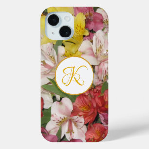 Monogram Floral Bouquet Customized iPhone Case