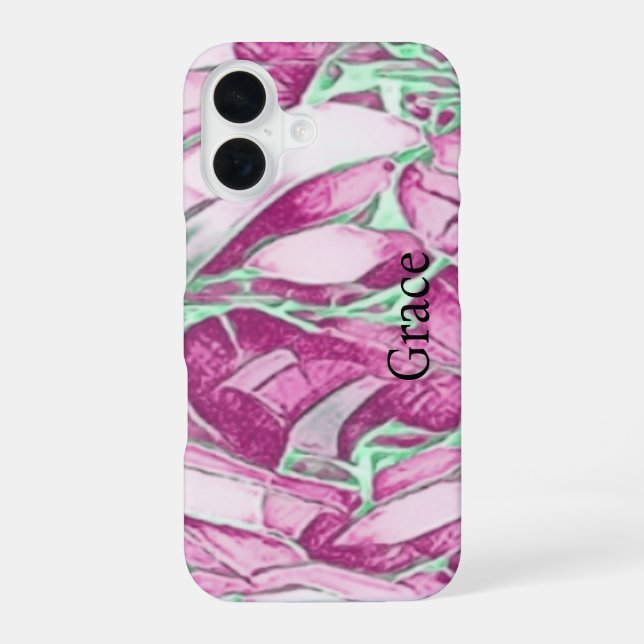 Monogram Floral iPhone 16 Case (Back)