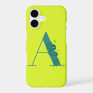 Monogram Floral Letter A iPhone Case