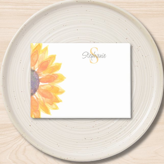 Monogram Floral Post-it Notes (Creator Uploaded)