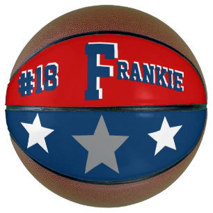 Monogram Florida Atlantic Blue, Red, & Gray Basketball