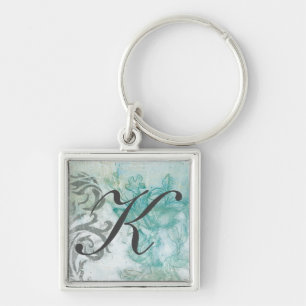 Monogram Flower Spray II Keychain
