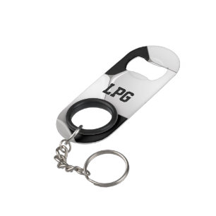 Monogram Football Soccer Ball Mini Bottle Opener
