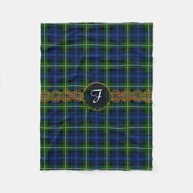 Monogram Forbes Tartan Fleece Blanket (Front)