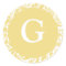Monogram G Antique Gold Customizable Invitation Se