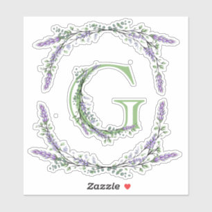 Monogram G Lavender Eucalyptus