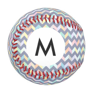 Monogram Geometric Pattern Baseball