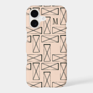 Monogram   Geometric Rectangle X Design