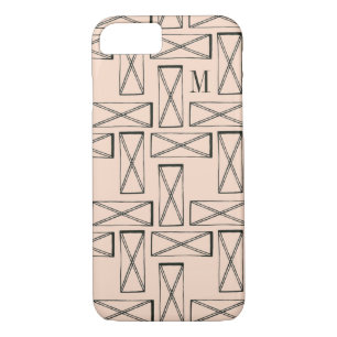 Monogram   Geometric Rectangle X Design Case-Mate iPhone Case
