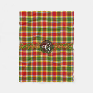 Monogram Gibson Tartan Fleece Blanket