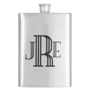 Monogram Gift Flask for Men - Customizable