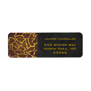 Monogram Giraffe Brown, Yellow Print