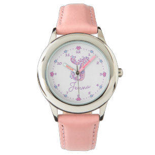 Monogram girls J doodle art Jenna name watch