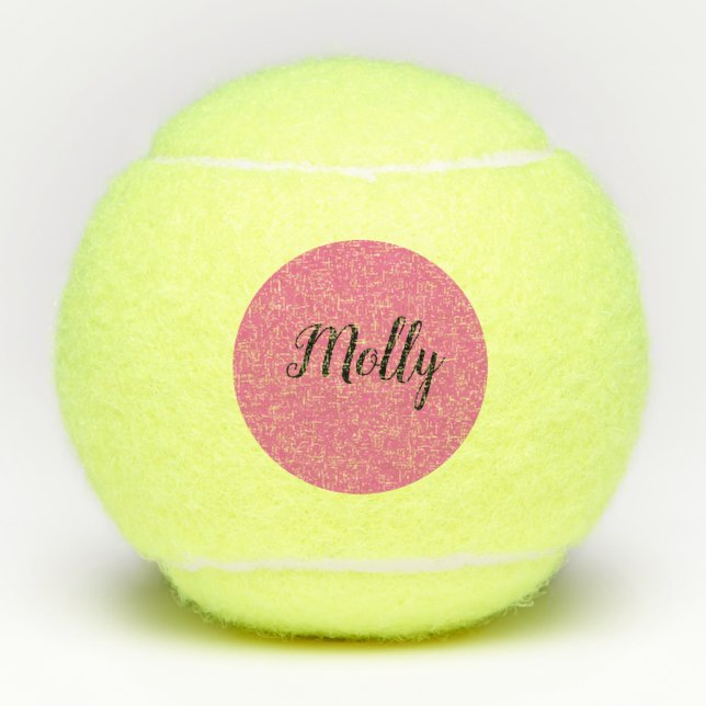 Monogram Girly Tennis Balls (Front)