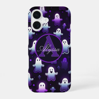 Monogram Glowing Ghosts in the Night iPhone 16 Case