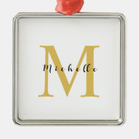 Monogram Gold Colour Your Name Special Gift Belove