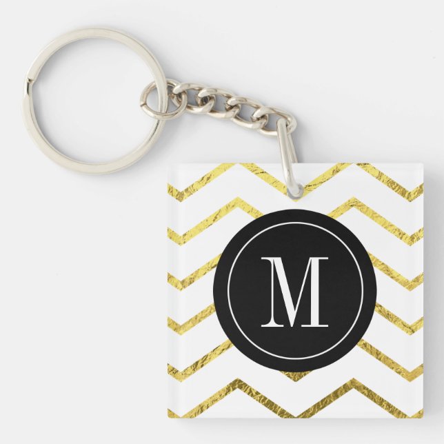 Monogram Gold Foil Chevron (Devant)