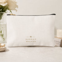 Monogram Gold Grey | Minimalist Elegant Modern