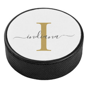 Monogram Gold Grey Nom du script Modern Typographi