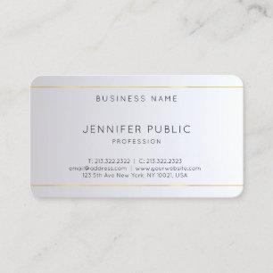 Monogram Gold Silver Rounded Elegant Template Business Card