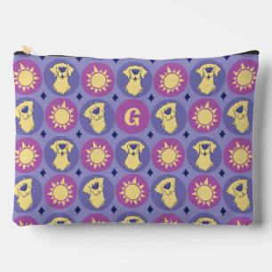 Monogram Golden Retriever Whimsical Sun Large Accessory Pouch